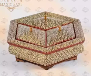 Compartment chocolate box/ divided box/ Home decor /mosaic box inlay with Copper / packaging/ Christmas Gift