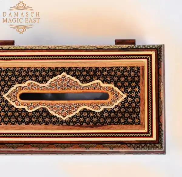 Tissue Wooden box/ Chocolate Box/ Tea box/  Handmade box /wooden box /mosaic box inlay with Copper /Christmas Gift/ Gift for mom