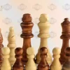 21" wooden Chess set & backgammon set handmade board hand inlay with mother of pearls Chess gift board