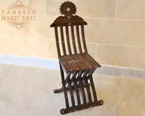 1edit-12 Vintage Wooden Chair , Curved Chair, Furniture, Folding Chair, home decor, seat, accent chair, vanity chair/ hand crafted/ Christmas gift
