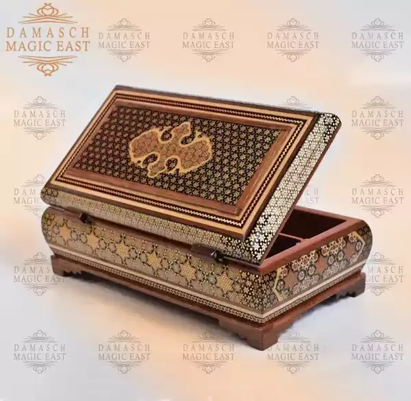 Tissue Wooden box/ Chocolate Box/ Tea box/  Handmade box /wooden box /mosaic box inlay with Copper /Christmas Gift/ Gift for mom