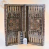 21" wooden Chess set & backgammon set handmade board hand inlay with mother of pearls Chess gift board