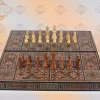 Foldable Chess board & backgammon board Super HQ Inlay with Mother of Pearls Mosaic Wood Handcraft
