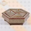 Compartment chocolate box/ divided box/ Home decor /mosaic box inlay with Copper / packaging/ Christmas Gift