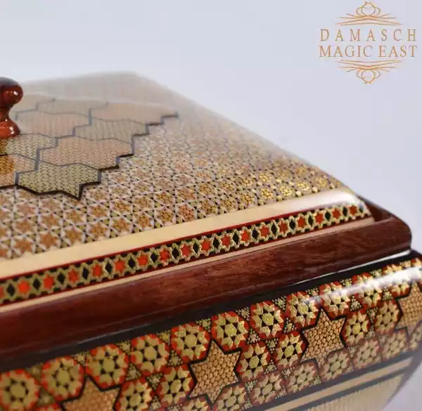 Golden Copper Chocolate Box/ gift box /wooden box/ Home decor /mosaic box inlay with Copper /Christmas Gift/ luxurious gift
