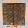Foldable Chess board & backgammon board Super HQ Inlay with Mother of Pearls Mosaic Wood Handcraft