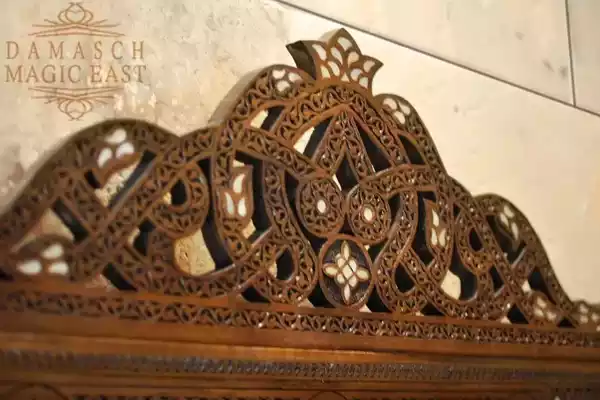 Handmade mirror - wall mirror - wooden mirror - Moroccan furniture - handcrafted mirror - mother of pearl inlaid - room