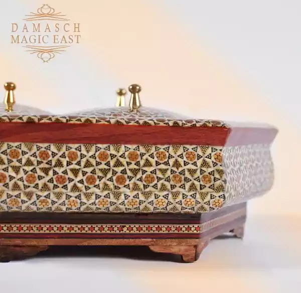 Compartment chocolate box/ divided box/ Home decor /mosaic box inlay with Copper / packaging/ Christmas Gift