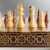 Chess set & Backgammon board, backgammon set amazing quality, wooden inlaid with mother of pearl, board games, Christmas gift Chess board