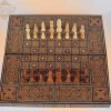 21" wooden Chess set & backgammon set handmade board hand inlay with mother of pearls Chess gift board