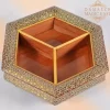 Compartment chocolate box/ divided box/ Home decor /mosaic box inlay with Copper / packaging/ Christmas Gift