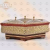 Compartment chocolate box/ divided box/ Home decor /mosaic box inlay with Copper / packaging/ Christmas Gift