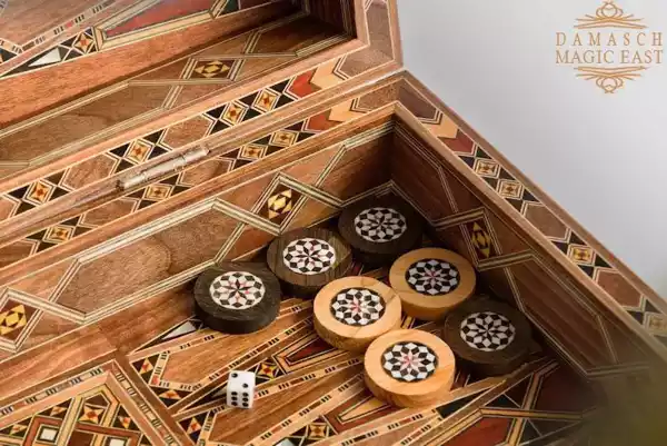 8edit-3 Chess set & Backgammon board, backgammon set amazing quality, wooden inlaid with mother of pearl, board games, Christmas gift Chess board