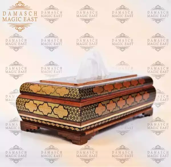 Tissue Wooden box/ Chocolate Box/ Tea box/  Handmade box /wooden box /mosaic box inlay with Copper /Christmas Gift/ Gift for mom