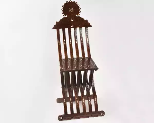 IMG-20230322-WA0020 Vintage Wooden Chair , Curved Chair, Furniture, Folding Chair, home decor, seat, accent chair, vanity chair/ hand crafted/ Christmas gift