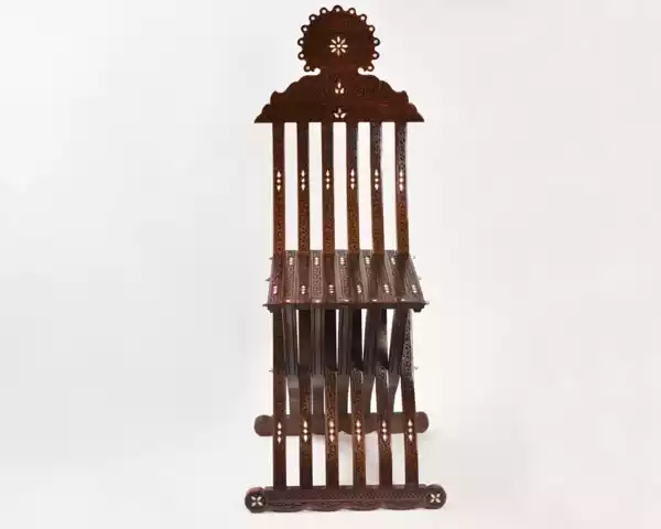 IMG-20230322-WA0021 Vintage Wooden Chair , Curved Chair, Furniture, Folding Chair, home decor, seat, accent chair, vanity chair/ hand crafted/ Christmas gift