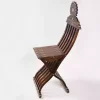 Vintage Wooden Chair , Curved Chair, Furniture, Folding Chair, home decor, seat, accent chair, vanity chair/ hand crafted/ Christmas gift
