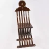 Vintage Wooden Chair , Curved Chair, Furniture, Folding Chair, home decor, seat, accent chair, vanity chair/ hand crafted/ Christmas gift