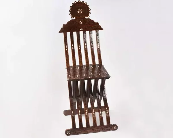 IMG-20240221-WA0014 Vintage Wooden Chair , Curved Chair, Furniture, Folding Chair, home decor, seat, accent chair, vanity chair/ hand crafted/ Christmas gift
