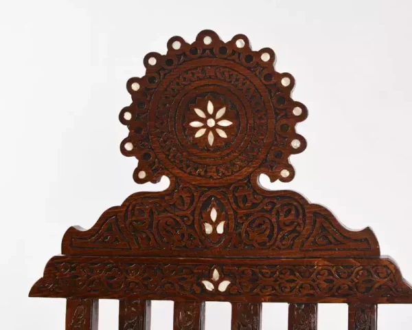 IMG-20240221-WA0015 Vintage Wooden Chair , Curved Chair, Furniture, Folding Chair, home decor, seat, accent chair, vanity chair/ hand crafted/ Christmas gift