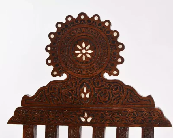 IMG-20240221-WA0016 Vintage Wooden Chair , Curved Chair, Furniture, Folding Chair, home decor, seat, accent chair, vanity chair/ hand crafted/ Christmas gift