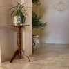 Wooden Table, handmade - mosaic - Side table - Tea table - Coffee table - mother of pearl inlaid - Wooden decor - home decor