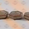 SET Mini chocolate Boxes, 3 pieces/wooden boxs/ Home decor /mosaic boxs inlay with Copper /Christmas Gift/gift for her