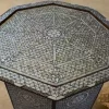 Mother of Pearl full inlaid table - Handmade - Coffee table - Entryway table - wooden table - octagon side/ luxury gift