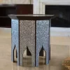 Mother of Pearl full inlaid table - Handmade - Coffee table - Entryway table - wooden table - octagon side/ luxury gift