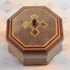 CHOCOLATE Handmade Box/chocolate packaging / home decor /mosaic box inlay with Copper /Christmas Gift/ gift packaging