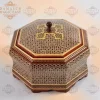 CHOCOLATE Handmade Box/chocolate packaging / home decor /mosaic box inlay with Copper /Christmas Gift/ gift packaging