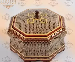 CHOCOLATE Handmade Box/chocolate packaging / home decor /mosaic box inlay with Copper /Christmas Gift/ gift packaging