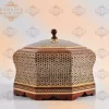 CHOCOLATE Handmade Box/chocolate packaging / home decor /mosaic box inlay with Copper /Christmas Gift/ gift packaging