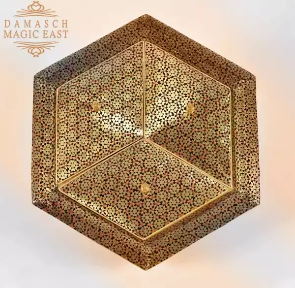 Golden Copper jewelry Box/ Home decor /mosaic box inlay with Copper /Christmas Gift/golden giftmother day