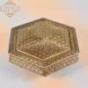 Golden Copper jewelry Box/ Home decor /mosaic box inlay with Copper /Christmas Gift/golden giftmother day