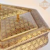 Golden Copper jewelry Box/ Home decor /mosaic box inlay with Copper /Christmas Gift/golden giftmother day