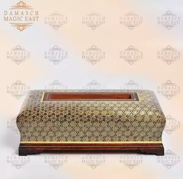 Handmade Wooden tissue Box /wooden box/ fall Home decor /mosaic box inlay with Copper /Christmas Gift/ Gift for he