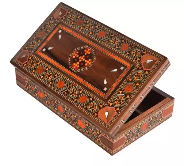 Mothers day gift from daughter/ jewellery box/ Chocolate Box/ Handmade box / wooden box / mosaic box inlay with mother of pearl