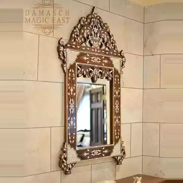 handmade Mirror - by the Finest Walnut and Hand inlay with Mother of Pearl handmade, HOME DECOR, wall decor