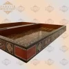 wooden Chess set & backgammon set handmade board hand inlay with mother of pearls Chess gift board