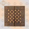 wooden Chess set & backgammon set handmade board hand inlay with mother of pearls Chess gift board