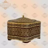 mini chocolate box / box for girls / wooden box / home decor /mosaic box inlay with Copper / Christmas gift /gift for her