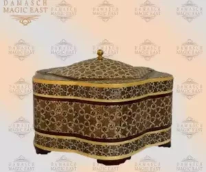 mini chocolate box / box for girls / wooden box / home decor /mosaic box inlay with Copper / Christmas gift /gift for her