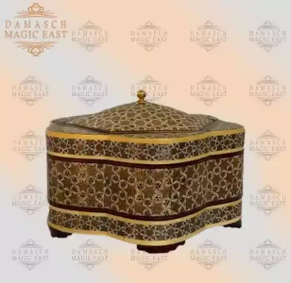 mini chocolate box / box for girls / wooden box / home decor /mosaic box inlay with Copper / Christmas gift /gift for her
