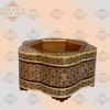 mini chocolate box / box for girls / wooden box / home decor /mosaic box inlay with Copper / Christmas gift /gift for her