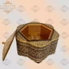 mini chocolate box / box for girls / wooden box / home decor /mosaic box inlay with Copper / Christmas gift /gift for her