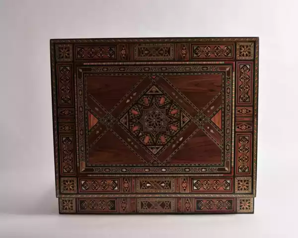 Large mosaic sweets box, chocolate Box, Wooden box, Storage box, decorated with Mother Of Pearls ,handmade decor.