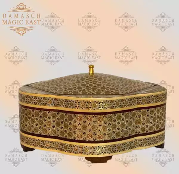hand painted box / chocolate box/ handmade box/ eid gift / mosaic box inlay with copper /christmas gift/ birthday gift