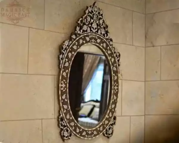 1edit-16 Handmade Wall Mirror Inlay with Mother Of Pearls - wall decor - luxury gift