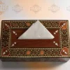 Handmade Tissue Box/ rectangular tissue box/ Home decor /mosaic box inlay with mother of pearl/ lined inside /Christmas Gift